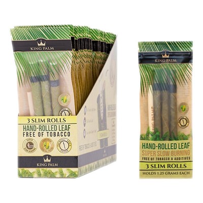 KING PALM 3 SUPER SLOW SLIM ROLL  24CT/PACK